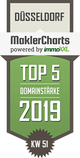 MaklerCharts KW 51/2019 - Frank Ewe Immobilien ist TOP-5-Makler in Dsseldorf