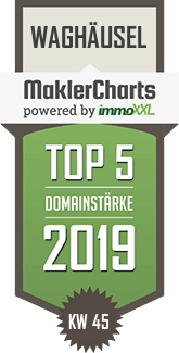 MaklerCharts KW 45/2019 - Bensinger Immobilien, Michaela Bensinger Immobilienmaklerin IHK  ist TOP-5-Makler in Waghusel