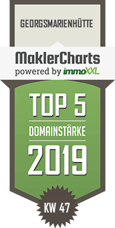 MaklerCharts KW 47/2019 - Hoffmann Finanzdienstleistungen & Immobilien GmbH & Co. KG ist TOP-5-Makler in Georgsmarienhtte