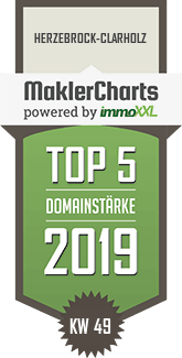 MaklerCharts KW 49/2019 - GENO Immobilien GmbH   ist TOP-5-Makler in Herzebrock-Clarholz