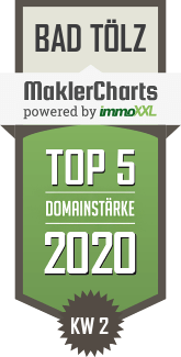 MaklerCharts KW 02/2020 - Neuner Immobilien, Inh. Andreas Neuner ist TOP-5-Makler in Bad Tölz