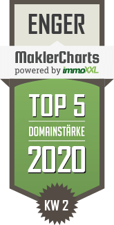 MaklerCharts KW 02/2020 - EMBE Immobilien  ist TOP-5-Makler in Enger
