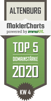 MaklerCharts KW 04/2020 - VR-Bank Altenburger Land eG ist TOP-5-Makler in Altenburg