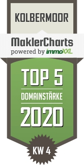 MaklerCharts KW 04/2020 - MOSER Immobilien ist TOP-5-Makler in Kolbermoor