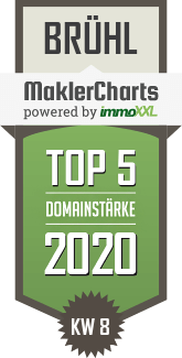 MaklerCharts KW 08/2020 - walbröhl immobilien ist TOP-5-Makler in Brühl
