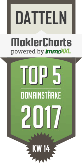 MaklerCharts KW 14/2017 - IMMOCONCEPTS Deutschland GmbH & Co. KG ist TOP-5-Makler in Datteln