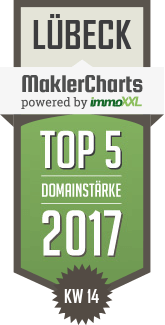 MaklerCharts KW 14/2017 - Nowatzki Immobilien GmbH & Co. KG ist TOP-5-Makler in Lbeck