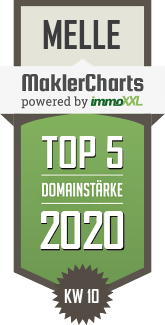 MaklerCharts KW 10/2020 - Arletta Piwek Immobilien ist TOP-5-Makler in Melle