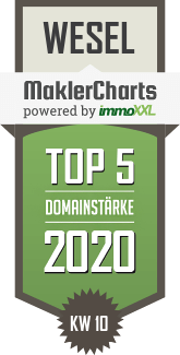 MaklerCharts KW 10/2020 - TINNEFELD IMMOBILIEN ivd ist TOP-5-Makler in Wesel