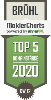 MaklerCharts KW 12/2020 - walbröhl immobilien ist TOP-5-Makler in Brühl