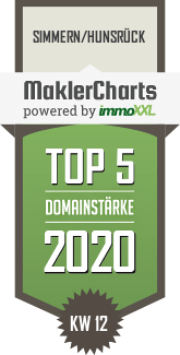 MaklerCharts KW 12/2020 - Haus & Grund Simmern/Hunsrck und Umgebung e.V. ist TOP-5-Makler in Simmern/Hunsrck