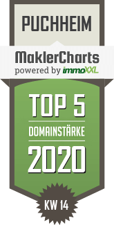 MaklerCharts KW 14/2020 - Marx Immobilien und Verwaltungs GmbH ist TOP-5-Makler in Puchheim