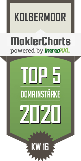 MaklerCharts KW 16/2020 - MOSER Immobilien ist TOP-5-Makler in Kolbermoor