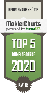 MaklerCharts KW 18/2020 - A&A Immobilien UG mbH ist TOP-5-Makler in Georgsmarienhtte