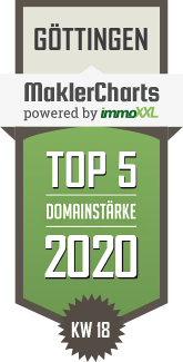 MaklerCharts KW 18/2020 - Beyes Immobilien ist TOP-5-Makler in Gttingen