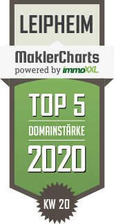 MaklerCharts KW 20/2020 - VR-Bank Donau-Mindel eG ist TOP-5-Makler in Leipheim