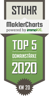 MaklerCharts KW 20/2020 - Hellmers-direkt Immobilien GmbH ist TOP-5-Makler in Stuhr