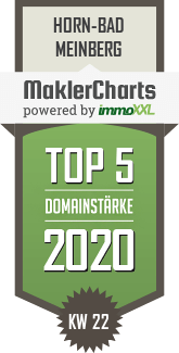 MaklerCharts KW 22/2020 - Davidsohn Immobilien ist TOP-5-Makler in Horn-Bad Meinberg