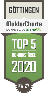 MaklerCharts KW 27/2020 - Beyes Immobilien ist TOP-5-Makler in Gttingen
