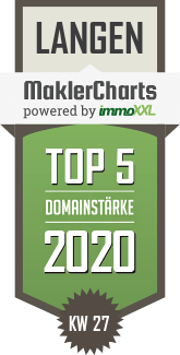MaklerCharts KW 27/2020 - FLiX immobilien ist TOP-5-Makler in Langen