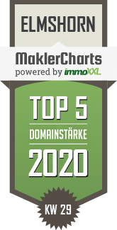 MaklerCharts KW 29/2020 - Sparkasse Elmshorn AR ist TOP-5-Makler in Elmshorn