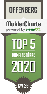 MaklerCharts KW 29/2020 - VR GenoBank DonauWald eG ist TOP-5-Makler in Offenberg