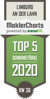 MaklerCharts KW 36/2020 - Kreissparkasse Limburg AöR ist TOP-5-Makler in Limburg an der Lahn