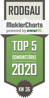 MaklerCharts KW 36/2020 - Manuela Weber Immobilien-Vermgensanlagen ist TOP-5-Makler in Rodgau