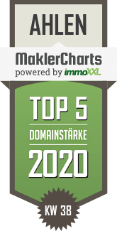 MaklerCharts KW 38/2020 - Gosda - Bau Immobilien GmbH ist TOP-5-Makler in Ahlen