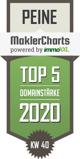 MaklerCharts KW 40/2020 - PMBgruppe Peter M. Behrend e.K. ist TOP-5-Makler in Peine