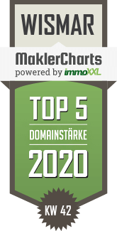 MaklerCharts KW 42/2020 - Compass - Immobilien und Anlageberatungsgesellschaft mbH ist TOP-5-Makler in Wismar