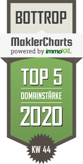 MaklerCharts KW 44/2020 - Immobilien Jockenh�fer u. Babiel GmbH ist TOP-5-Makler in Bottrop
