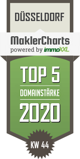 MaklerCharts KW 44/2020 - Schnorrenberger Immobilien GmbH & Co. KG ist TOP-5-Makler in Dsseldorf