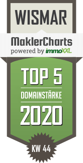 MaklerCharts KW 44/2020 - Compass - Immobilien und Anlageberatungsgesellschaft mbH ist TOP-5-Makler in Wismar