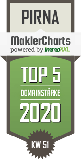 MaklerCharts KW 51/2020 - Immobilienbüro Böckmann ist TOP-5-Makler in Pirna