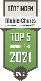 MaklerCharts KW 01/2021 - Baum Beyer Immobilien ist TOP-5-Makler in G�ttingen