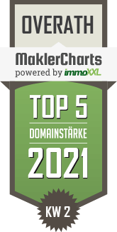 MaklerCharts KW 01/2021 - ASK Immobilien Annette Klaas ist TOP-5-Makler in Overath