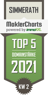 MaklerCharts KW 01/2021 - CoVer Immobilien GbR ist TOP-5-Makler in Simmerath