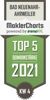 MaklerCharts KW 03/2021 - Rhein-Ahr-Immobilien ist TOP-5-Makler in Bad Neuenahr-Ahrweiler