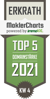 MaklerCharts KW 03/2021 - Soodt KG Immobilien RDM ist TOP-5-Makler in Erkrath