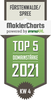MaklerCharts KW 03/2021 - LBS IMMOBILIEN GMBH ist TOP-5-Makler in Fürstenwalde/Spree