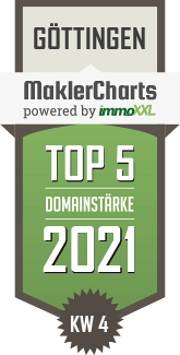 MaklerCharts KW 03/2021 - Baum Beyer Immobilien ist TOP-5-Makler in G�ttingen