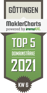 MaklerCharts KW 05/2021 - Baum Beyer Immobilien ist TOP-5-Makler in G�ttingen