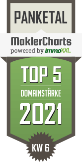 MaklerCharts KW 05/2021 - Immobilien3 ist TOP-5-Makler in Panketal