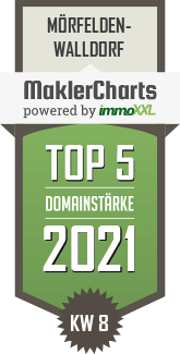 MaklerCharts KW 07/2021 - Brokers Immobilien GmbH ist TOP-5-Makler in Mörfelden-Walldorf