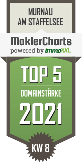 MaklerCharts KW 07/2021 - Georg Obermaier Immobilien ist TOP-5-Makler in Murnau am Staffelsee