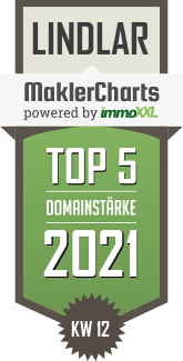 MaklerCharts KW 11/2021 - Gunter Miethe - Immobilien ist TOP-5-Makler in Lindlar