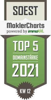 MaklerCharts KW 11/2021 - Richter-Immobilien, Inh. Sebastian Richter ist TOP-5-Makler in Soest