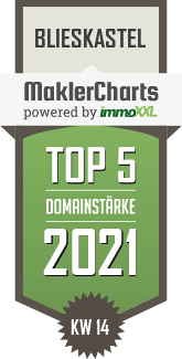 MaklerCharts KW 13/2021 - Volks- und Raiffeisenbank Saarpfalz eG ist TOP-5-Makler in Blieskastel