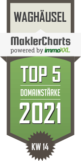 MaklerCharts KW 13/2021 - All In One Immobilien ist TOP-5-Makler in Waghäusel